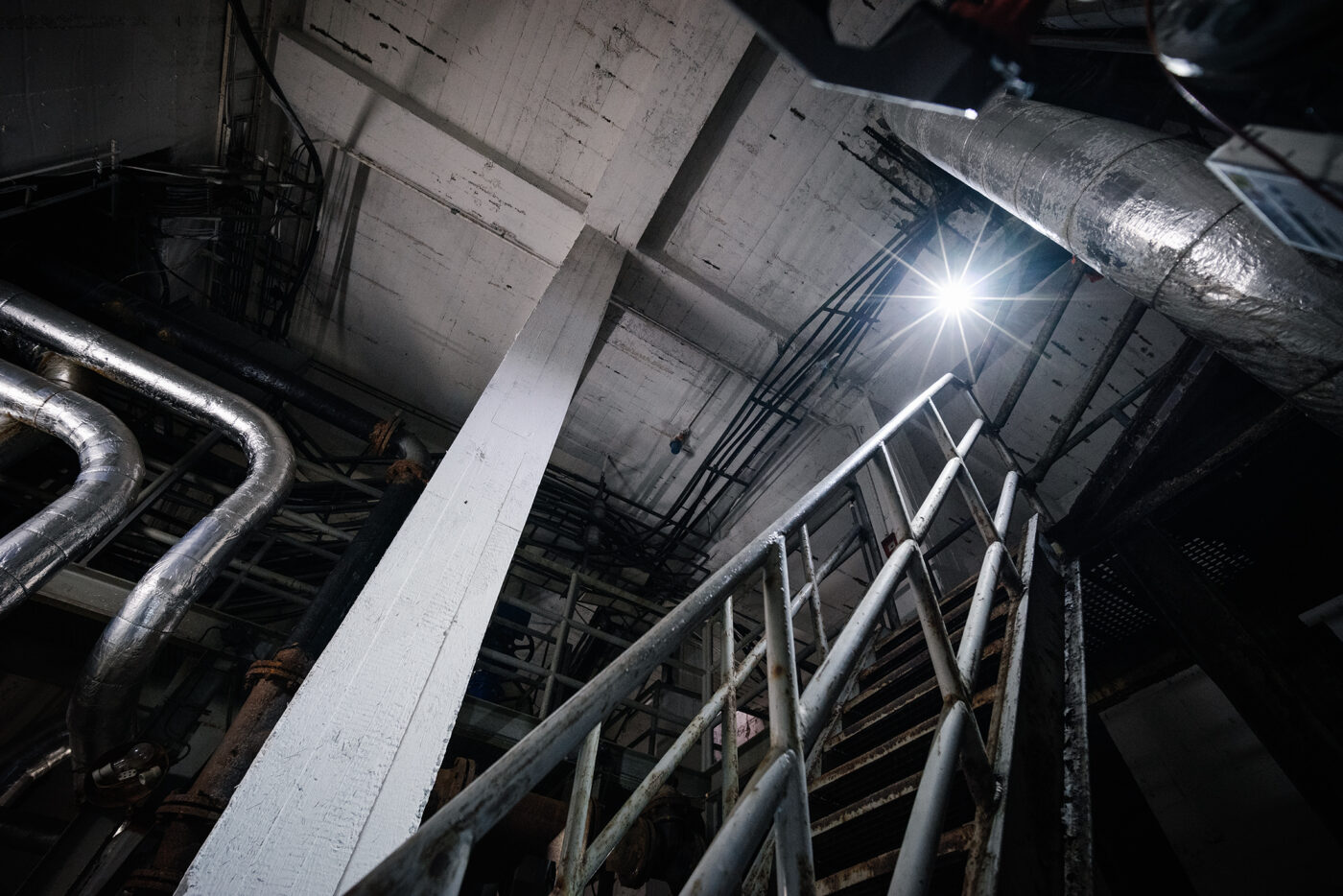 podzemní kolektory pod strahovskými stadiony v Praze