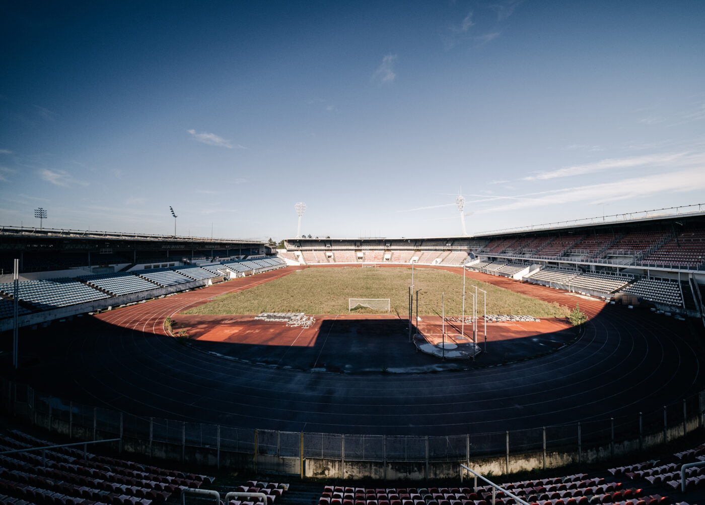 pohled na stadion Evžena Rošického na Strahově