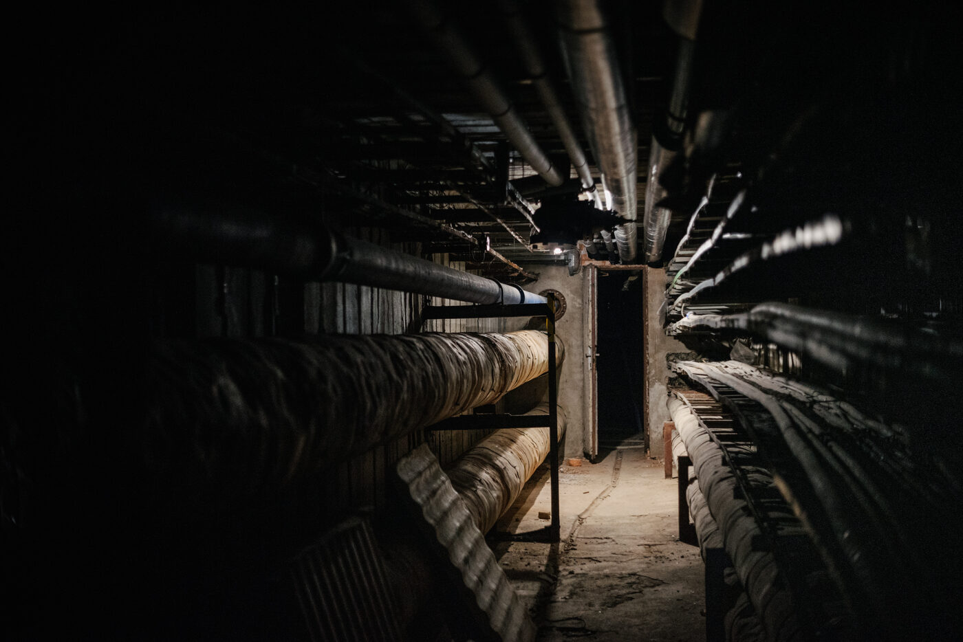 podzemní kolektory pod strahovskými stadiony v Praze