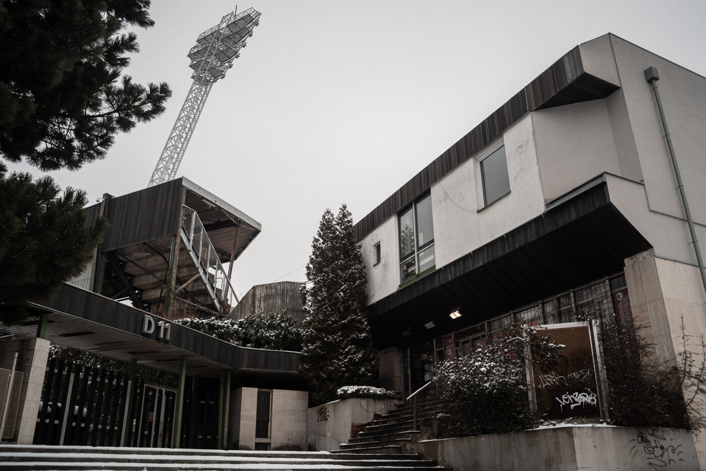 pohled na stadion Evžena Rošického na Strahově