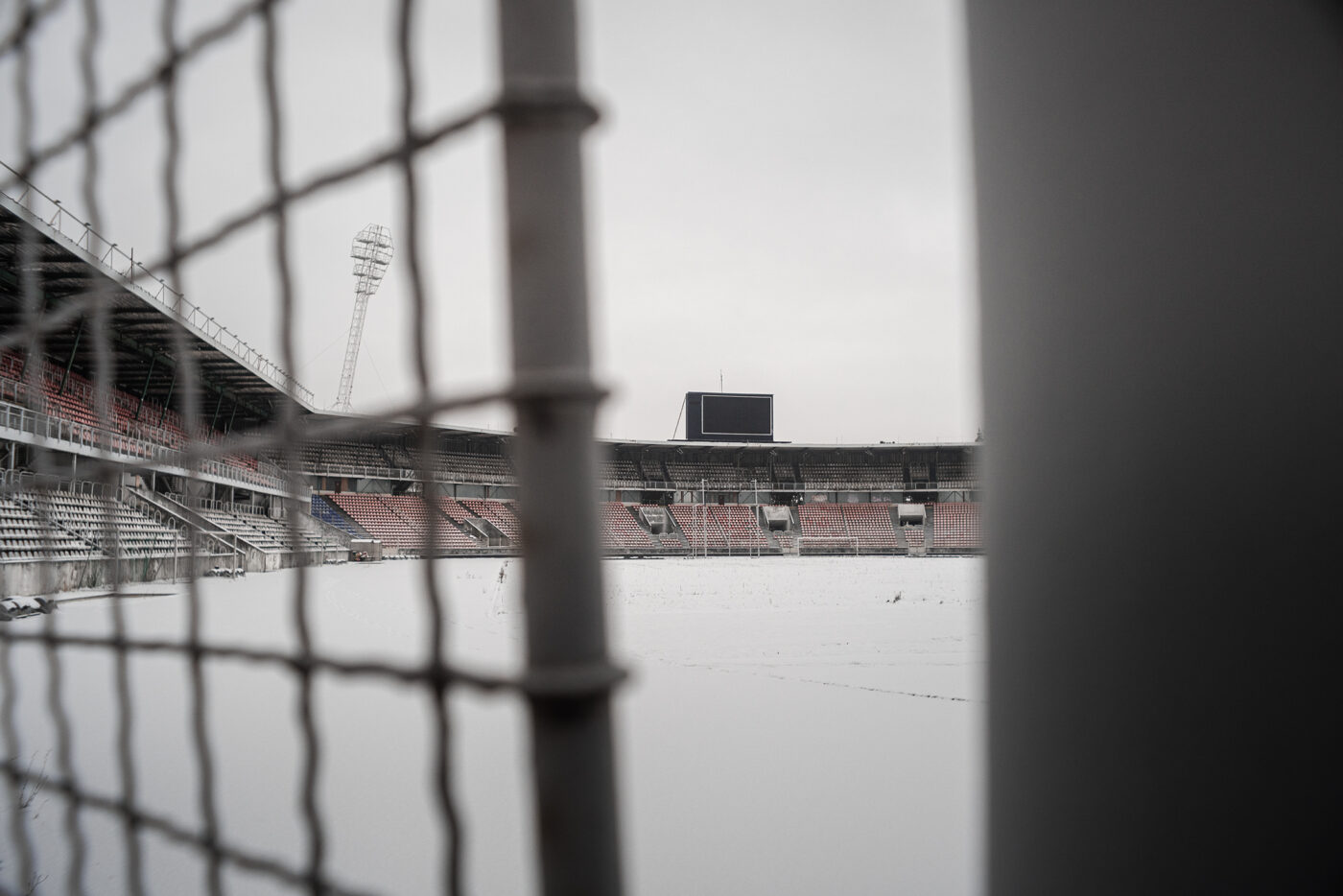 pohled na stadion Evžena Rošického na Strahově