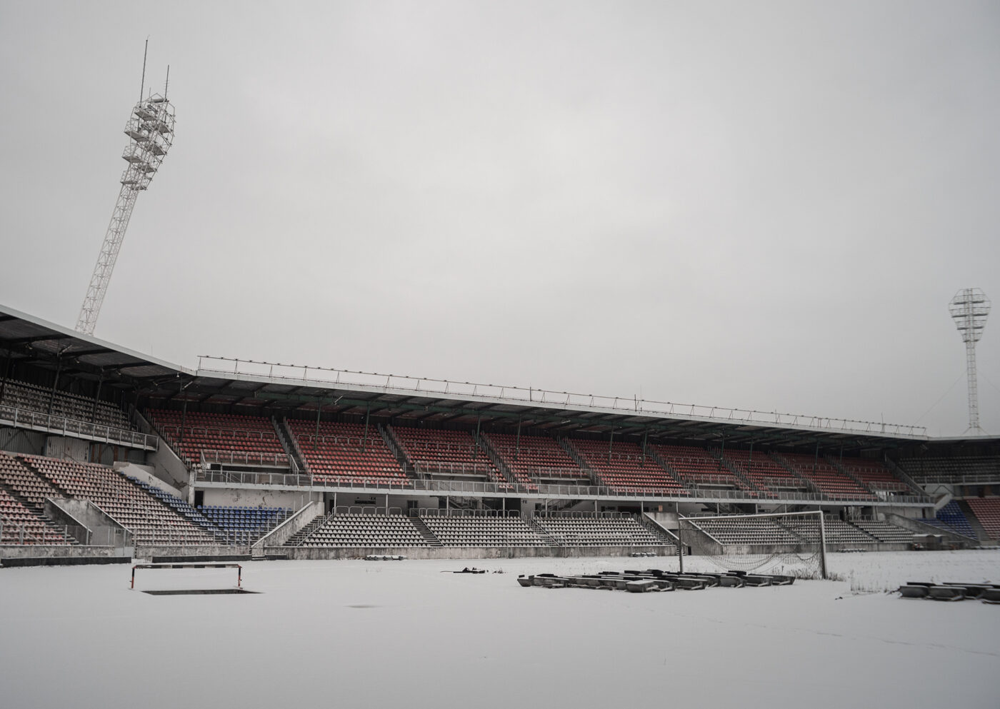 pohled na stadion Evžena Rošického na Strahově