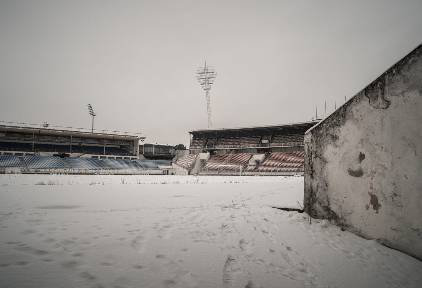 pohled na stadion Evžena Rošického na Strahově