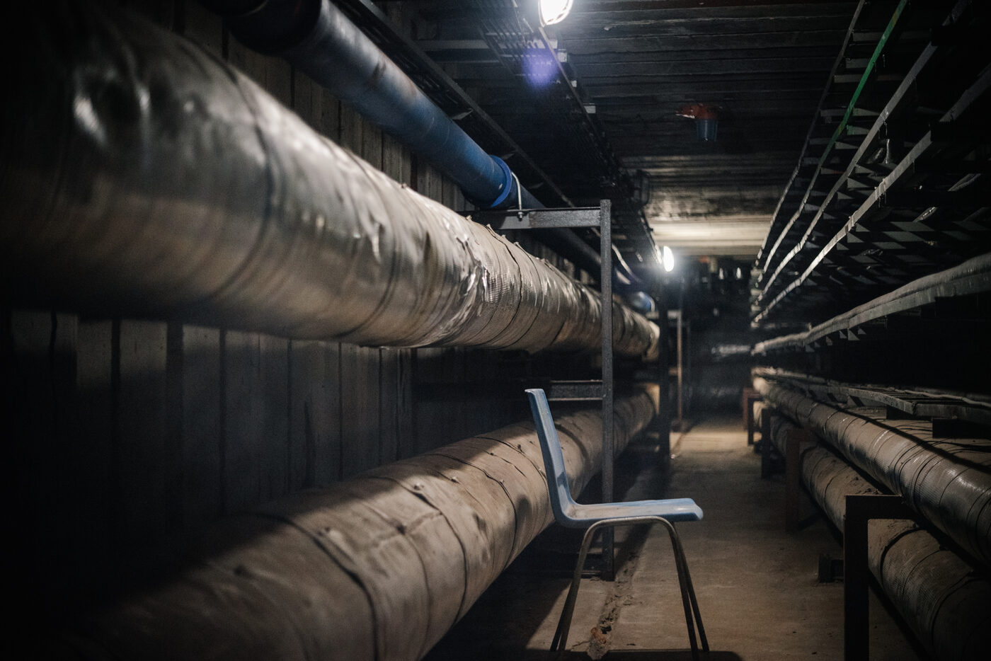 podzemní kolektory pod strahovskými stadiony v Praze