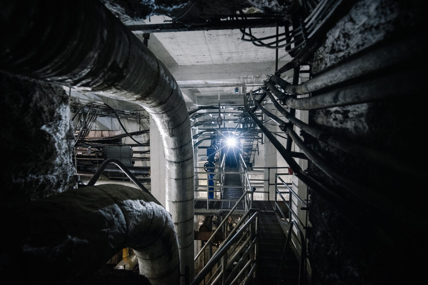 podzemní kolektory pod strahovskými stadiony v Praze