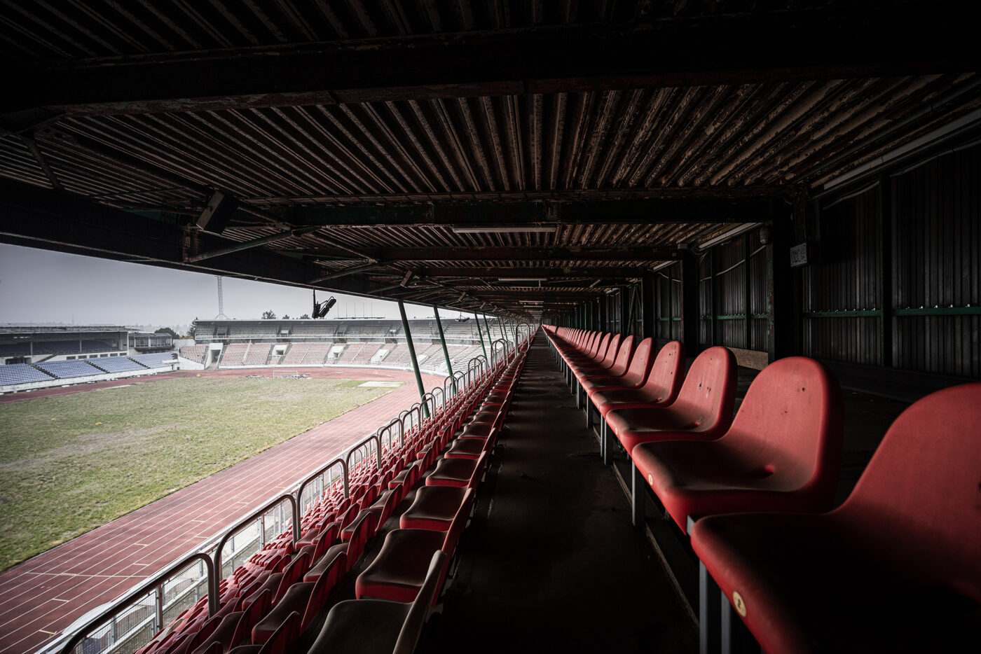 tribuna stadionu Evžena Rošického na Strahově