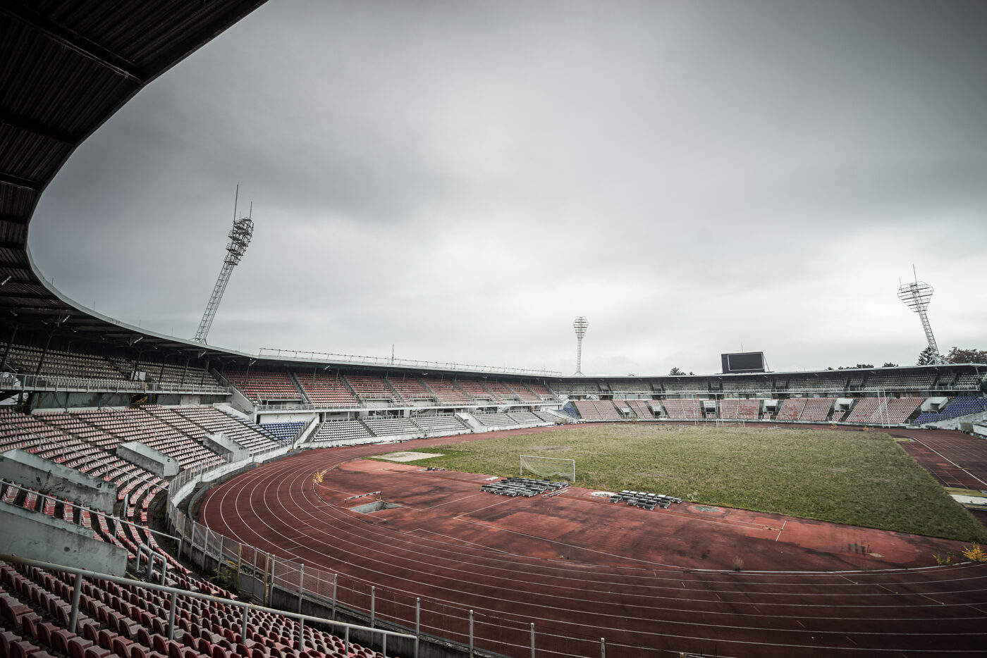 pohled na stadion Evžena Rošického na Strahově