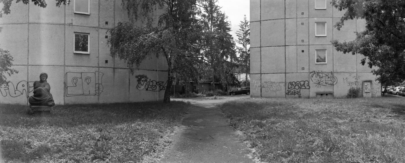 Analogová Panoramatická fotografie Prahy, Praha panoramatická, fotoaparátem Horizon 202, Sídliště Pankrác