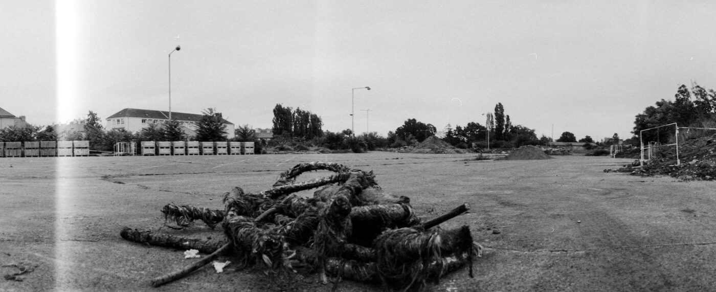 Analogová Panoramatická fotografie Prahy, Praha panoramatická, fotoaparátem Horizon 202, Pankrác 5.května