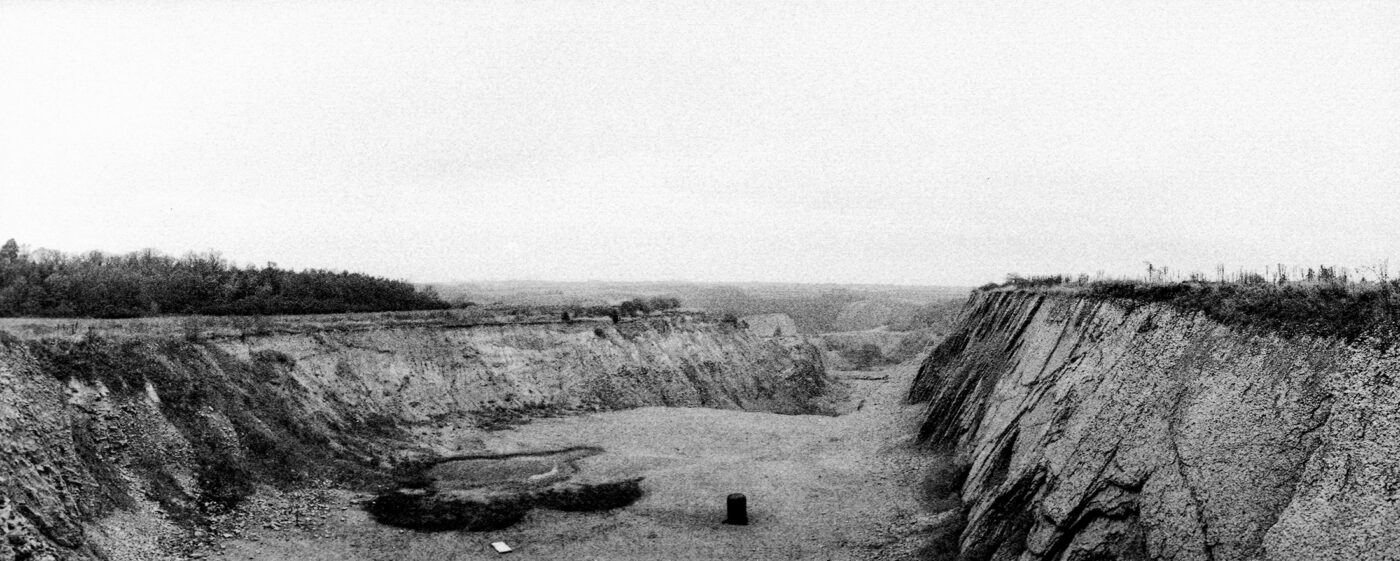 Analogová Panoramatická fotografie Prahy, Praha panoramatická, fotoaparátem Horizon 202, lom Hvížďalka Kosoř