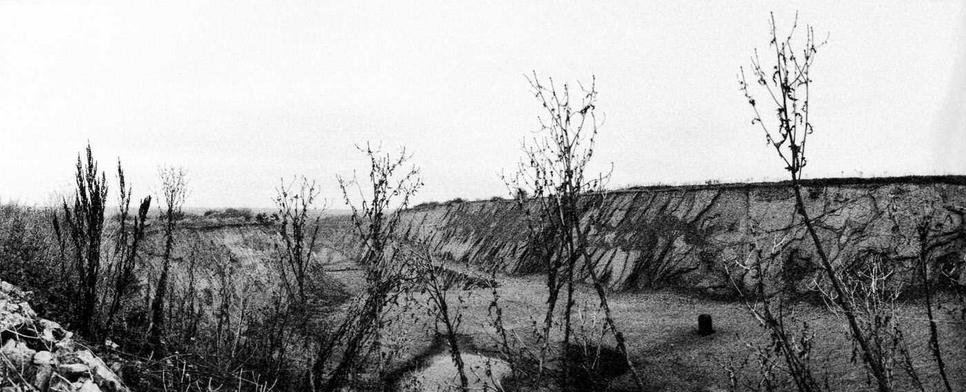 Analogová Panoramatická fotografie Prahy, Praha panoramatická, fotoaparátem Horizon 202, lom Hvížďalka Kosoř