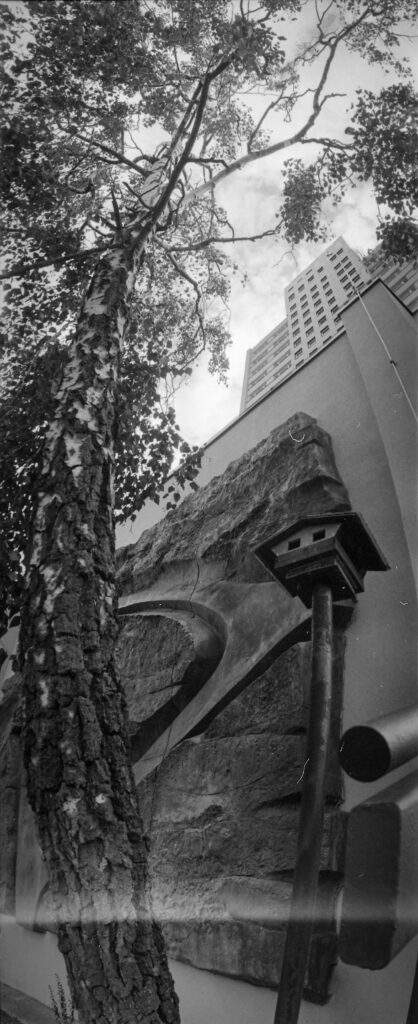 Analogová Panoramatická fotografie Prahy, Praha panoramatická, fotoaparátem Horizon 202, Jižní město