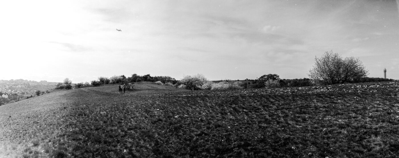 Analogová Panoramatická fotografie Prahy, Praha panoramatická, fotoaparátem Horizon 202, Dívčí Hrady